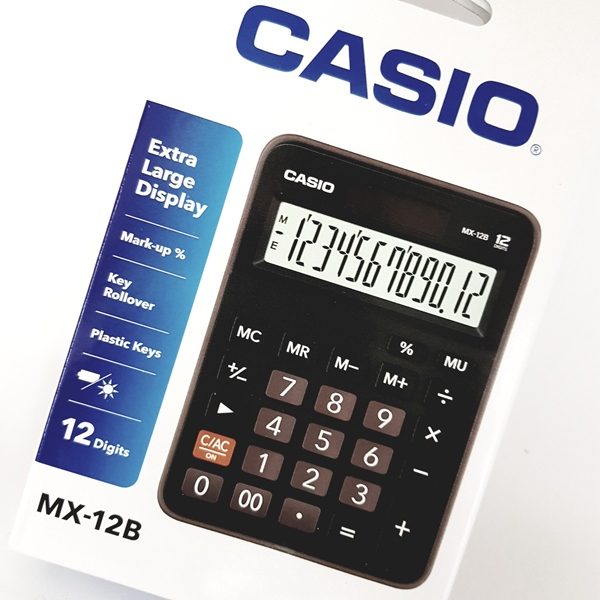 الة حاسبة - كاسيو -MX -12 B - متجر برونز قطر