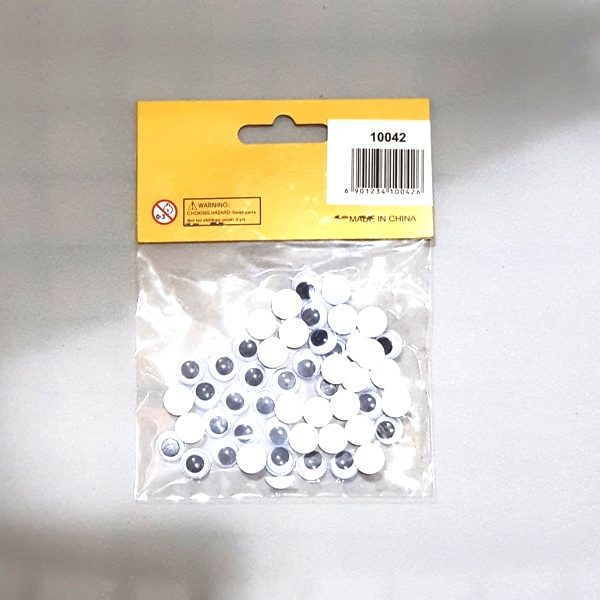 Googly Eyes, plastic, small size, for handicrafts/ poly 1