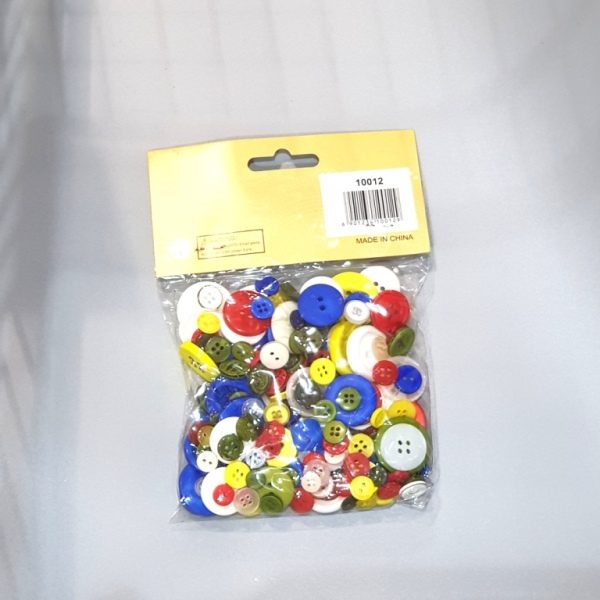 Handicraft Buttons 2 - round design colored 1