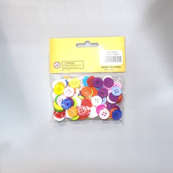 Handicraft Buttons - round design colored 1