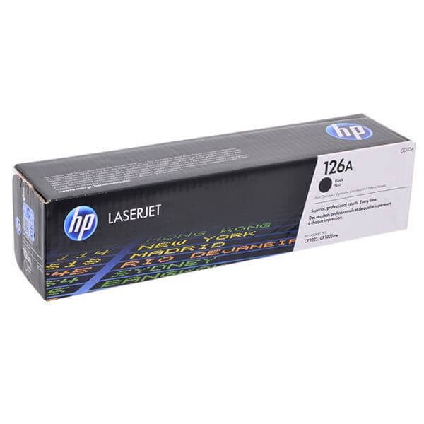 حبر طابعة HP 126A Laser Toner- اللون اسود- CE310 A 1