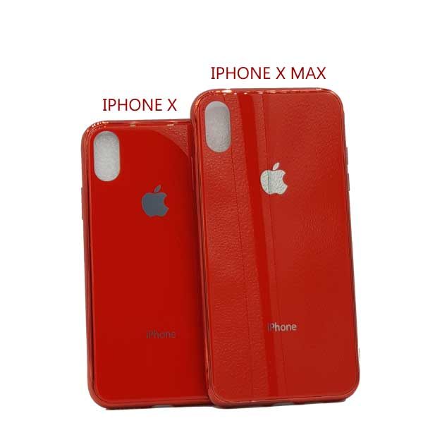 كفر Iphone بلاستيكي لامع Iphone X Max لون احمر متجر برونز قطر