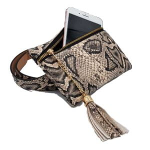 حقيبة خصر جلد