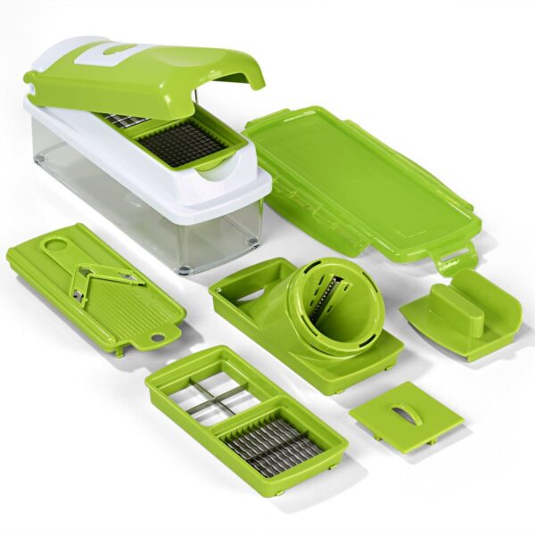قطاعة خضروات وفاكهة - لون اخضر - Nicer dicer 6