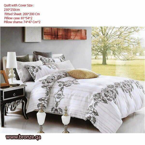 6 Pcs Double Bed Set Cover 50 Cotton 1 Comforter 1 Bed Mattress