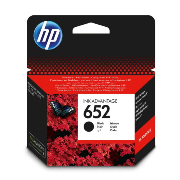 HP 652 BLACK CARTRIDGE