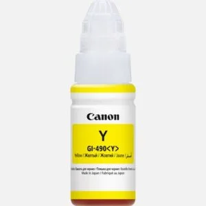 زجاجة حبر لطابعة كانون GI-490 لون اصفر 2