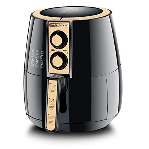 Black Decker Air Fryer Performance Range Aero Fry Black Gold 4