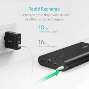 Anker Power Bank PowerCore+ 26800mAh - B1374K11 - Black 5 Anker Power Bank PowerCore+ 26800mAh - B1374K11 - Black 13