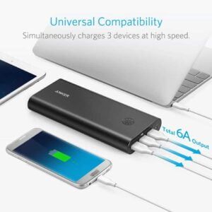Anker Power Bank PowerCore+ 26800mAh - B1374K11 - Black 2 Anker Power Bank PowerCore+ 26800mAh - B1374K11 - Black 10