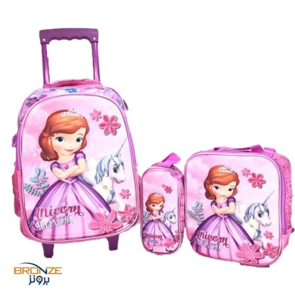 School trolly bag size 15" - cartoons design princess 6