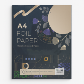 A4 Foil Paper – 10 Sheets – by LINE 1 A4 Foil Paper – 10 Sheets – by LINE 1