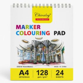 دفتر تلوين ماركر من ماركة Chivalry ,ورق 128جم - 24 ورقة 1 دفتر تلوين ماركر من ماركة Chivalry ,ورق 128جم - 24 ورقة 2