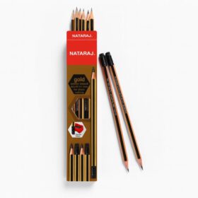 Nataraj Gold HB Pencils with Eraser – 12 Pieces 5 Nataraj Gold HB Pencils with Eraser – 12 Pieces 2