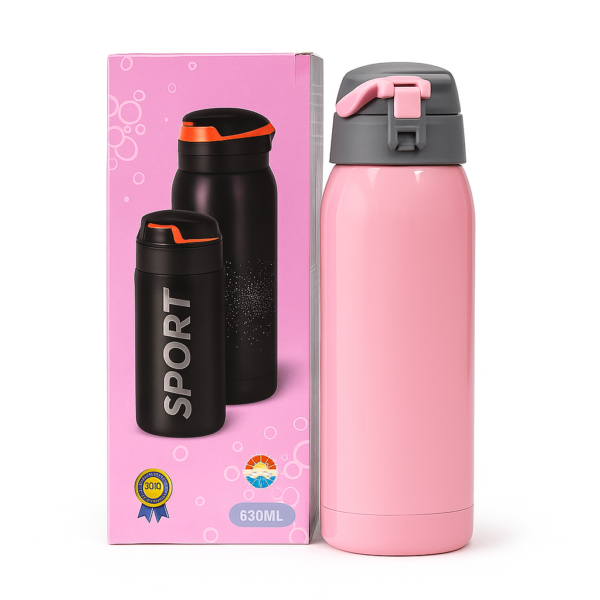 Pink Sport Water Bottle – 500ML 1