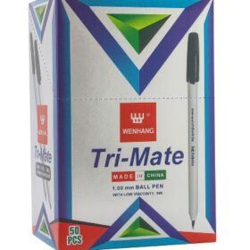 علبة أقلام حبر جاف WENHANG Tri-Mate (50 قلم) 3 علبة أقلام حبر جاف WENHANG Tri-Mate (50 قلم) 5